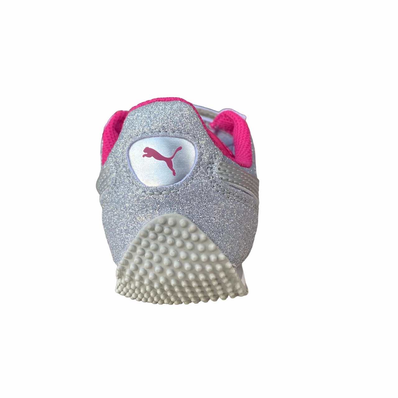 Variable Lacing Tension high - traction sole Puma sneakers da bambina con velcro Whirlwind Glitz V PS 363973 12 silver