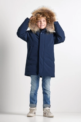 Restore Statement Piece Bomboogie Parka lungo da ragazza CK094VT AC6 297 poseidon blue