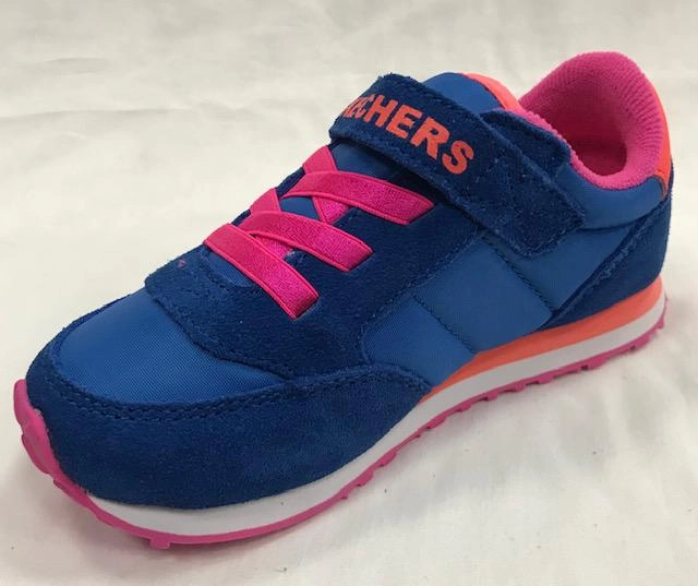 Skechers Retro Sneaks scarpa da ginnastica per bambini 82256N BLOR blue orange Ultra Breathable Weave