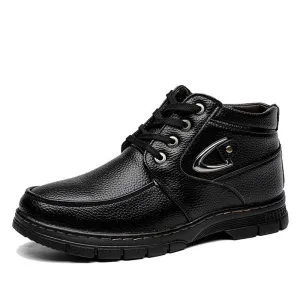 Winter Men Boots Waterproof Snow Boots Comfortable Sneakers Men Work Casual Shoes Non-slip Light Rubber Sole Walk Shoes Men