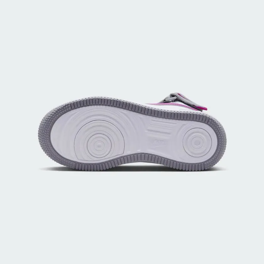 Nike Air Force 1 Mid Easyon Juniors' Grey Trainers FN1193 003 Supportive Adaptive Flex