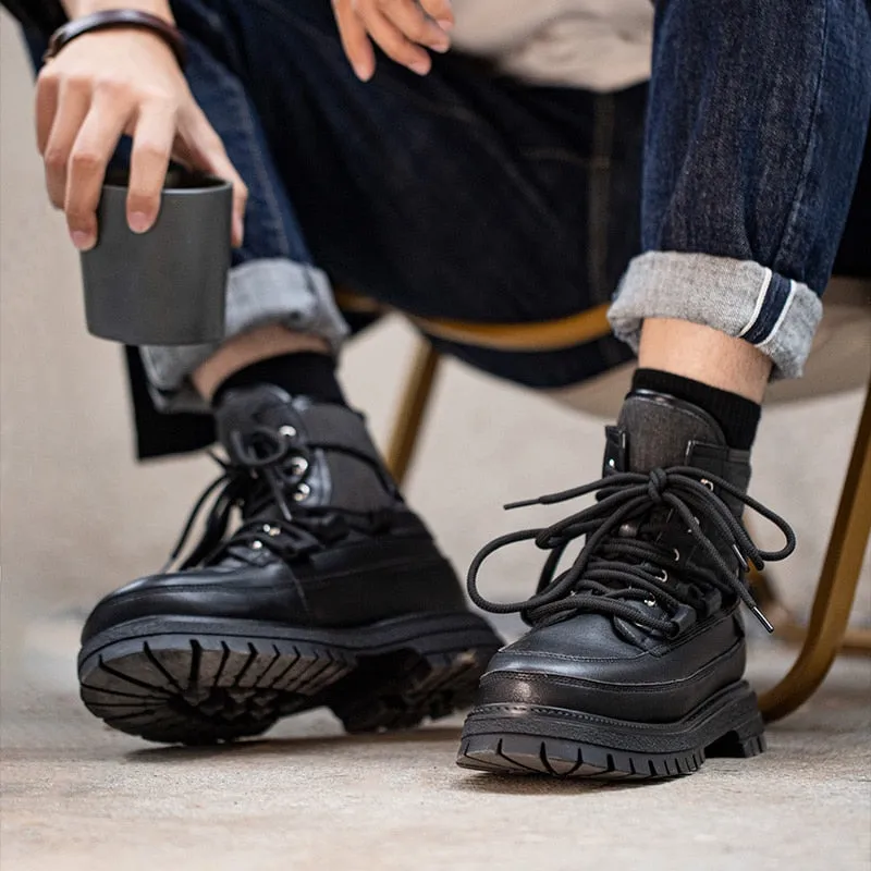 Winter Tactical Leather Boots