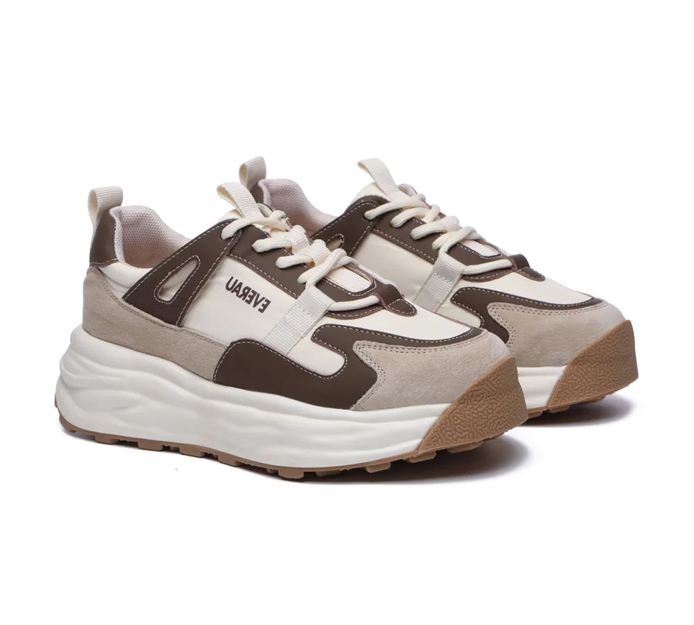 Women Chunky Sneakers Premium Leather Insole Nonslip Ellis