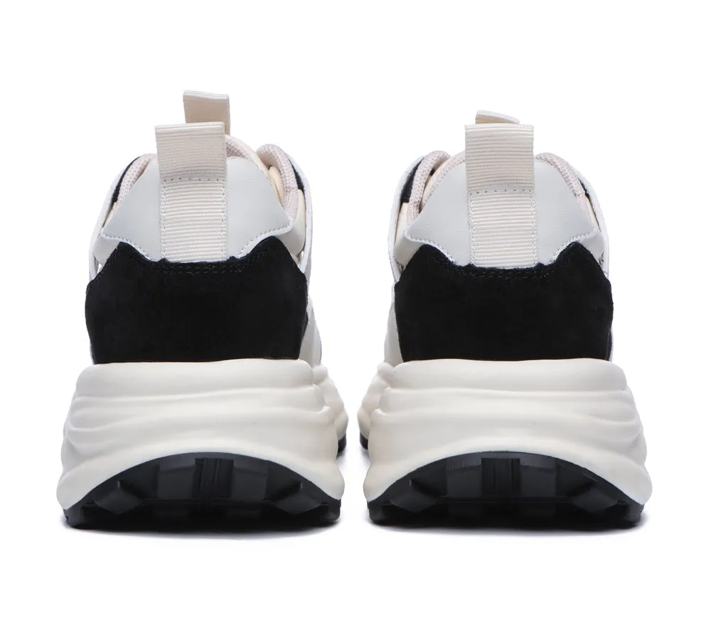 Women Chunky Sneakers Premium Leather Insole Nonslip Ellis