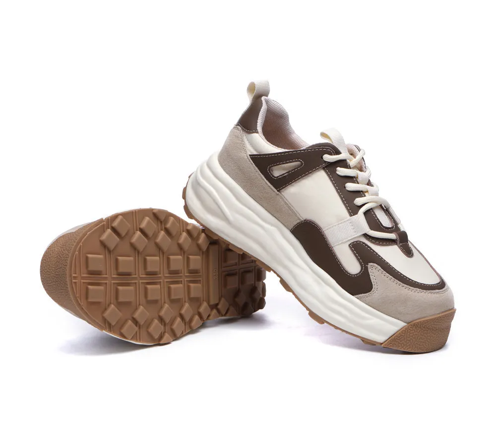 Women Chunky Sneakers Premium Leather Insole Nonslip Ellis