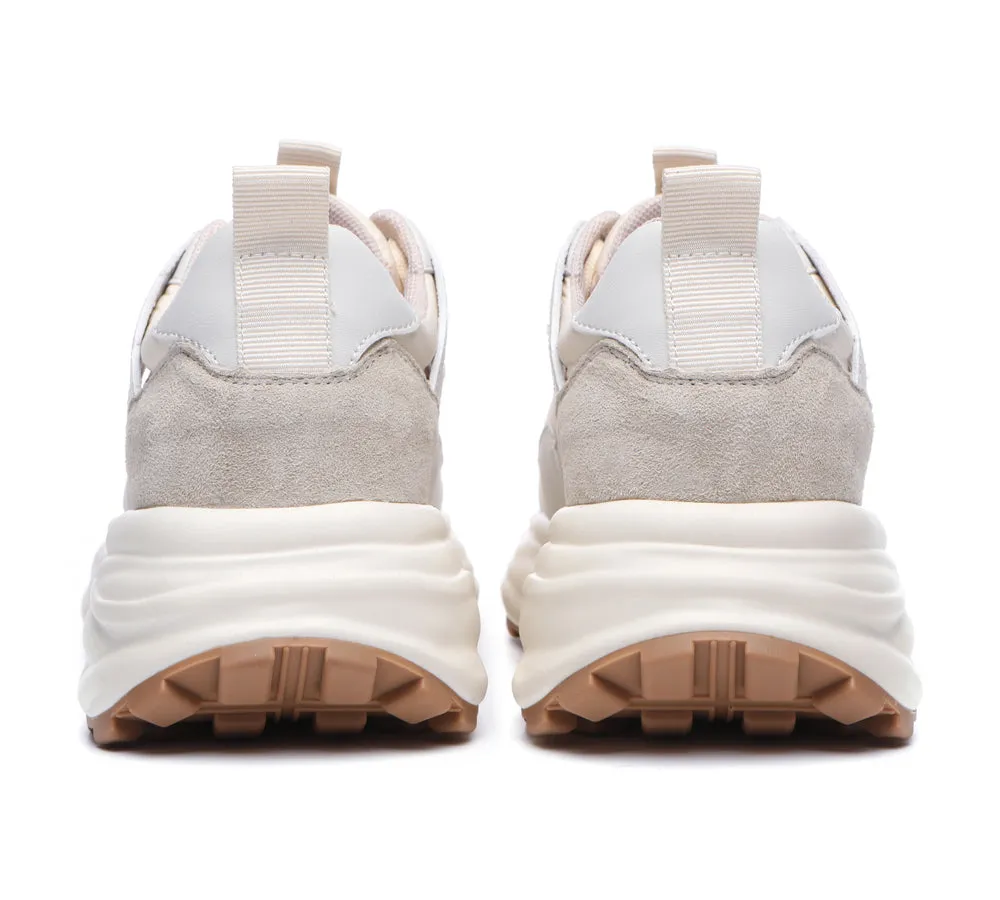 Women Chunky Sneakers Premium Leather Insole Nonslip Ellis