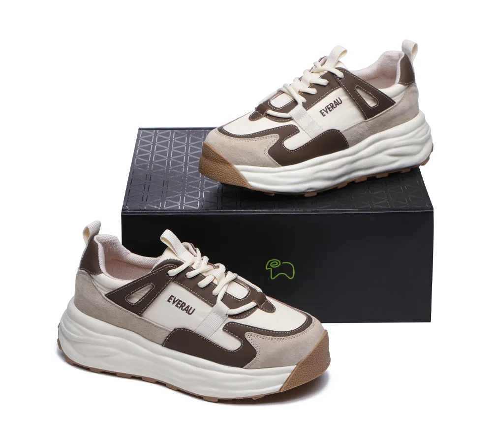 Women Chunky Sneakers Premium Leather Insole Nonslip Ellis