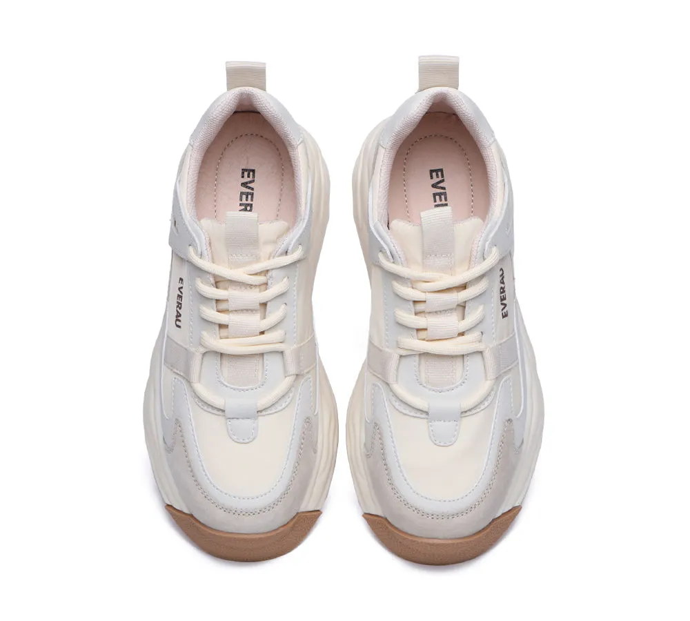 Women Chunky Sneakers Premium Leather Insole Nonslip Ellis