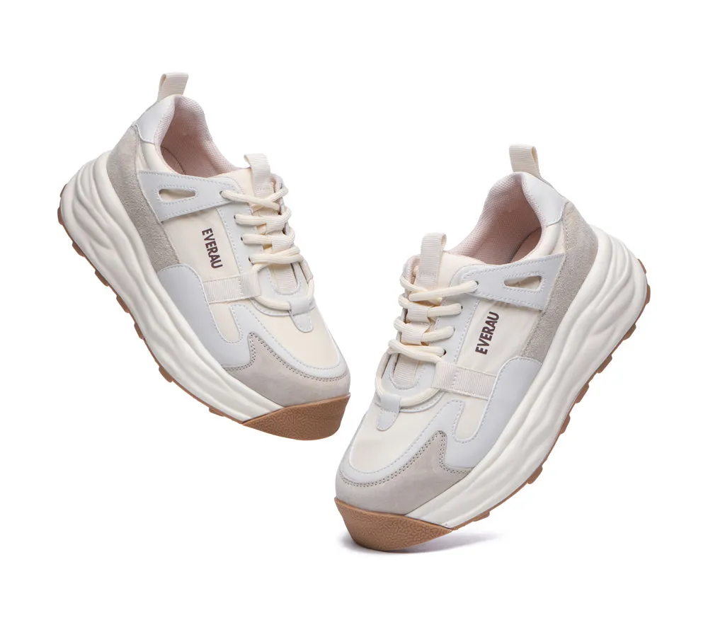 Women Chunky Sneakers Premium Leather Insole Nonslip Ellis
