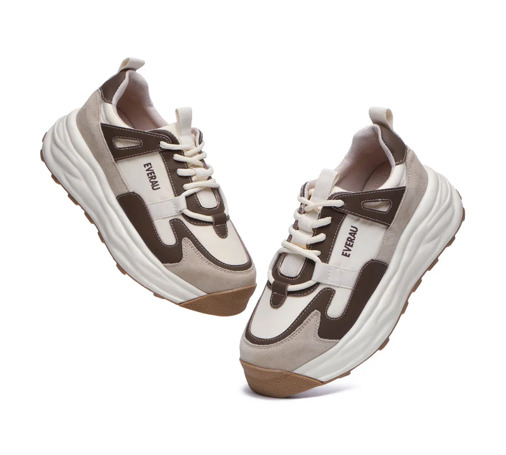 Women Chunky Sneakers Premium Leather Insole Nonslip Ellis