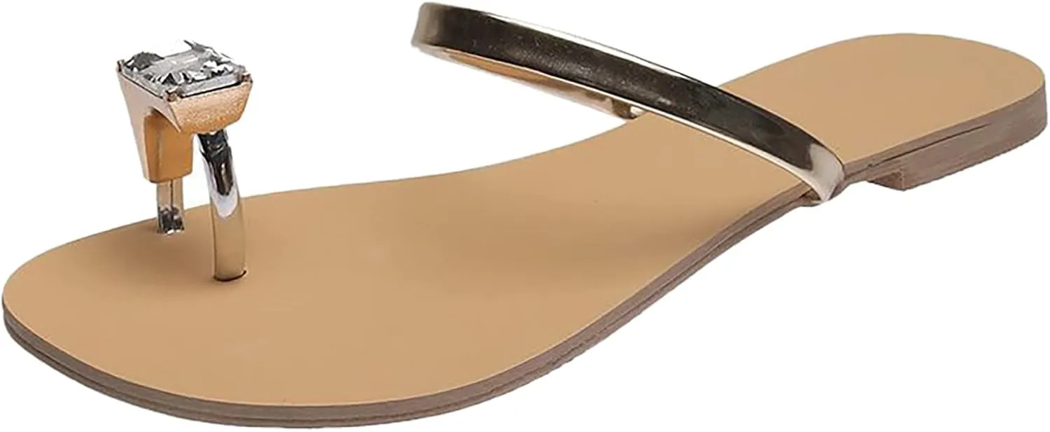 Women Flip Flops Flat Sandals for Women Comfortable Casual Summer Beach Thong Sandals Beach for Flip Flops with Arch Support Women's Dressy
