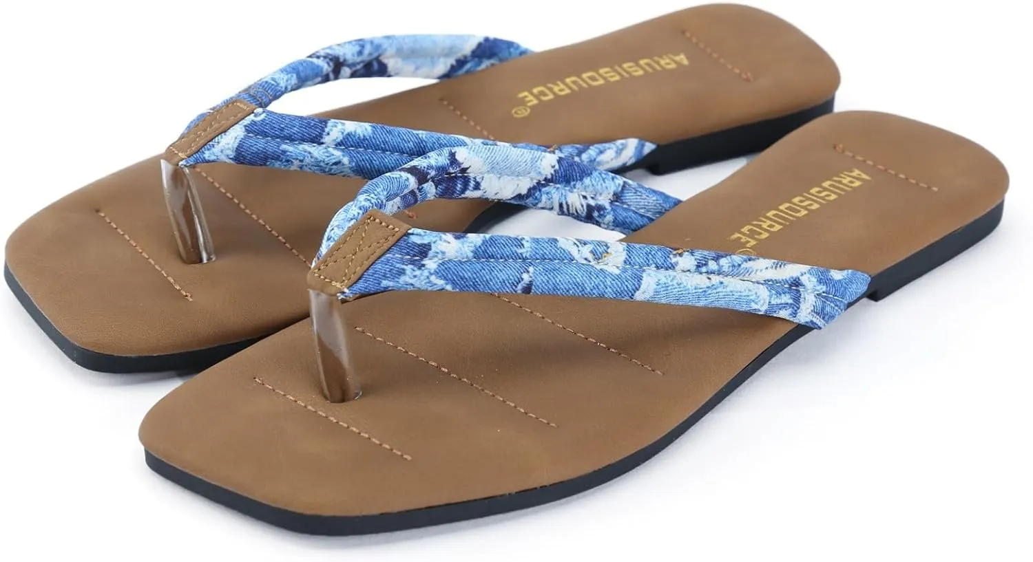 Women Shoes Soft Soled Flip Flops Fashionable Flip Flops Beach Tie Dye Printed Beach Sandals Slippers for Beach