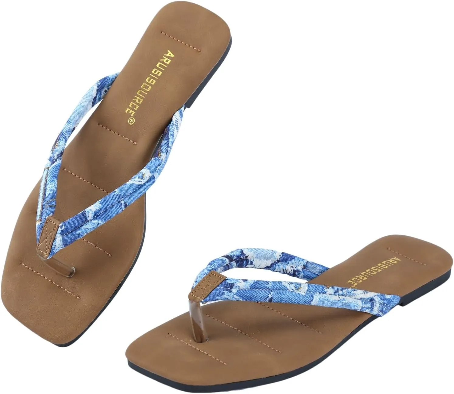 Women Shoes Soft Soled Flip Flops Fashionable Flip Flops Beach Tie Dye Printed Beach Sandals Slippers for Beach