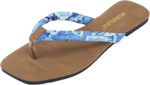 Women Shoes Soft Soled Flip Flops Fashionable Flip Flops Beach Tie Dye Printed Beach Sandals Slippers for Beach