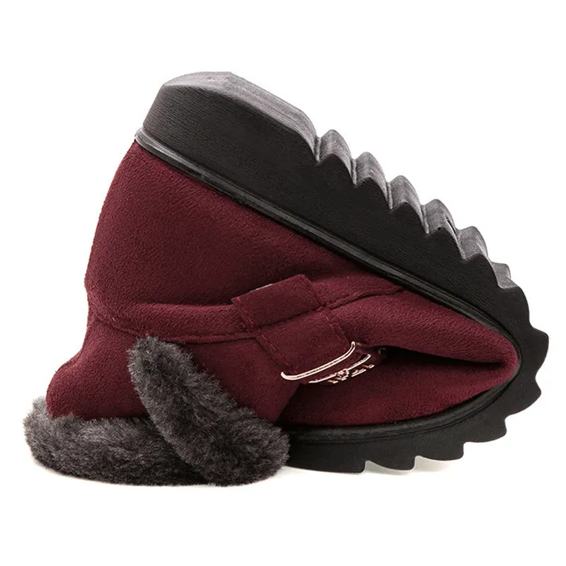 Women Winter Zipper Snow Boots Warm Ankle Boot