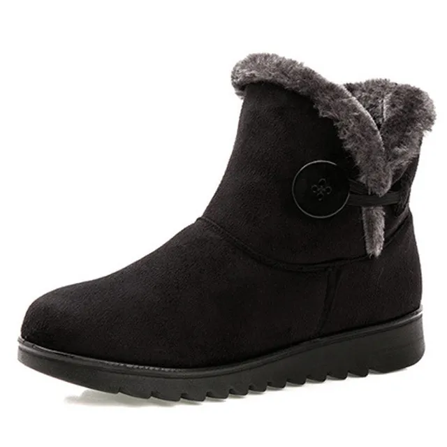Women Winter Zipper Snow Boots Warm Ankle Boot
