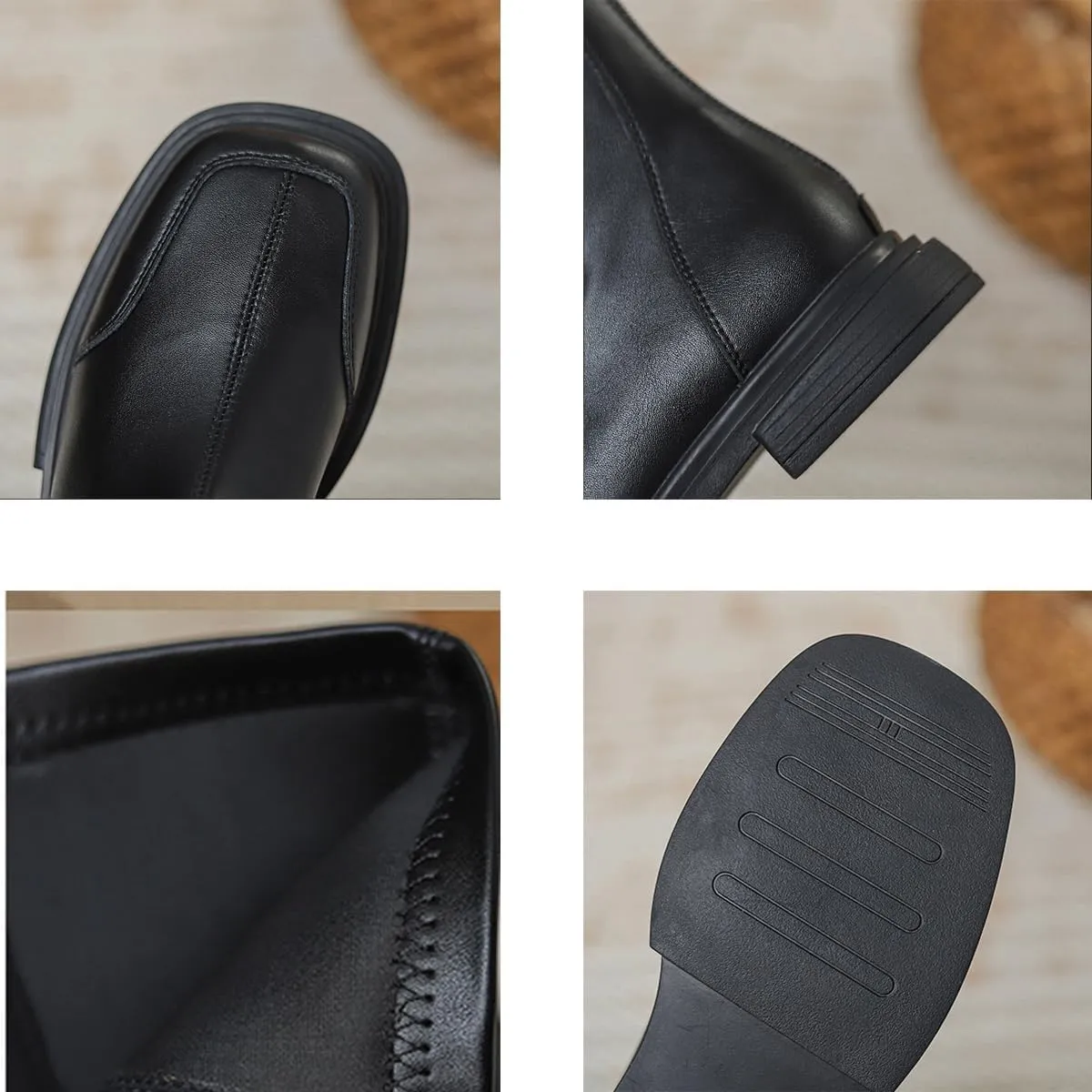 Women's Ankle Rain Boots Chelsea Short Boots Waterproof Slip On Lightweight Comfortable Garden Outdoor Shoes