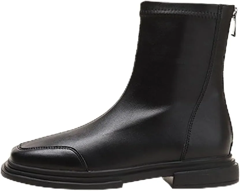 Women's Ankle Rain Boots Chelsea Short Boots Waterproof Slip On Lightweight Comfortable Garden Outdoor Shoes