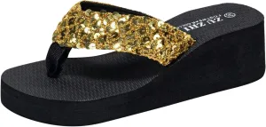 Womens Arch Support Flip Flops Comfortable Yoga Mat Slip On Summer Beach Walking Thong Cushion Beach Sandals for Women