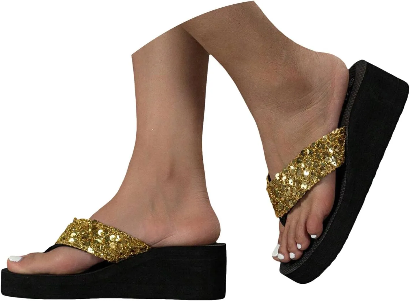 Womens Arch Support Flip Flops Comfortable Yoga Mat Slip On Summer Beach Walking Thong Cushion Beach Sandals for Women