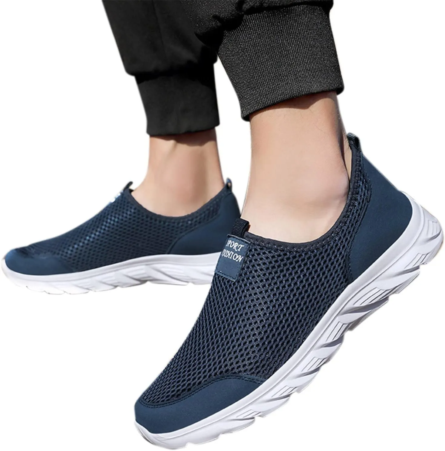 Women's Athletic Walking Shoes Slip On Casual Mesh Slip On Shoes Women Sports Ladies Casual Shoes Fashion Sneakers 2025 Brown Tennis Shoe Casual Loafers