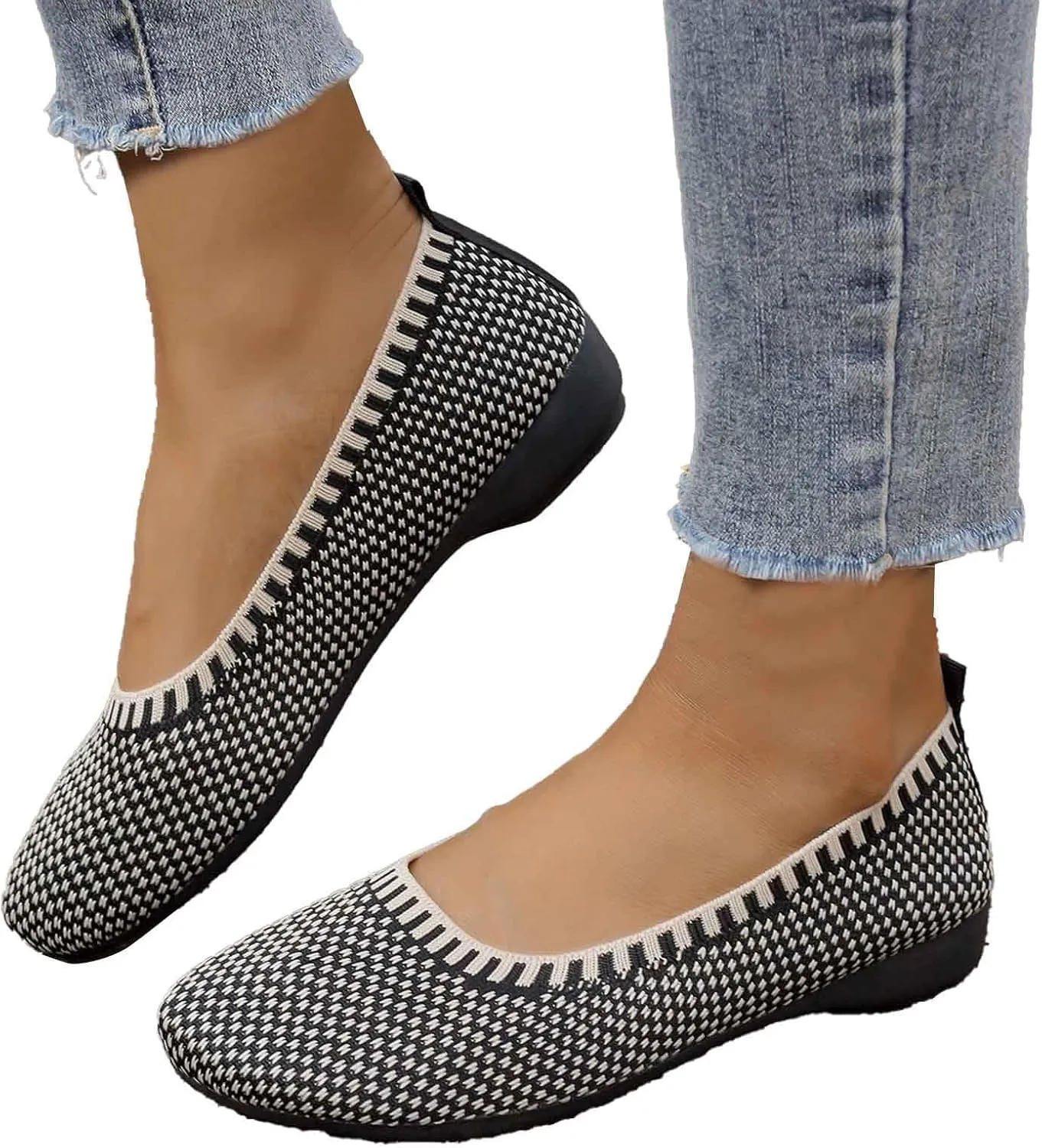 Women's Casual Slip On Shoes Breathable Lightweight Flat Comfortable Everyday Wear for Spring Summer Fall