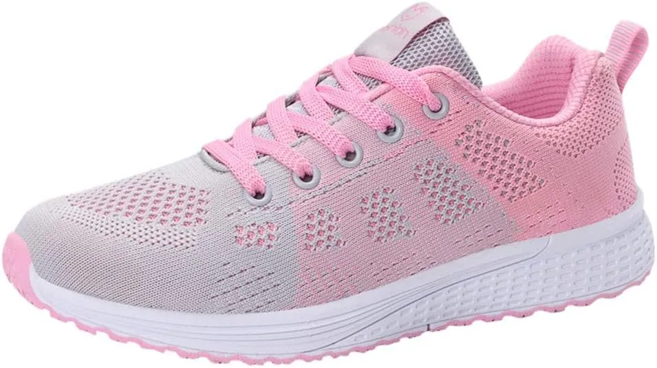 Women's Fashion Sneaker Mesh Slip On Black Non Slip Shoes for Women Comfortable Ladies Shoes Casual Slip On Loafers for Women Casual Grey Sneakers Women