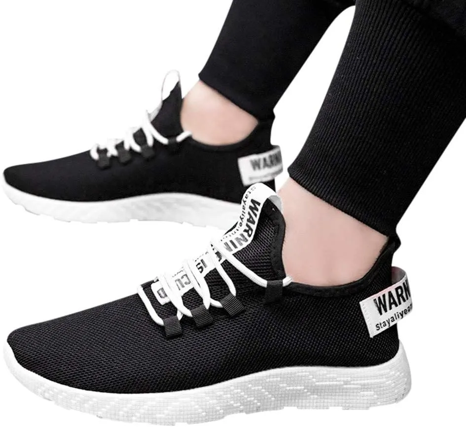 Women's Fashion Sneaker Mesh Slip On Black Non Slip Shoes for Women Comfortable Woman Walking Shoes Slide On Loafers Women Shoes White Leather Slip On Sneakers for Women