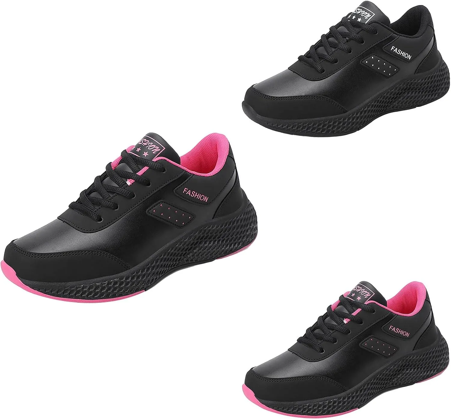 Women's Fashion Sneakers Womens Work Shoes Women's White Fashion Sneakers Round Toe Slip On Casual Women Loafers Shoes for Work Slip On Sneakers Women Wide Width