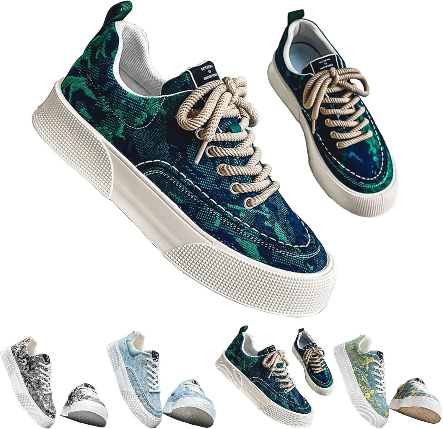 Women's Fashion Sneakers Womens Work Shoes Women's White Fashion Sneakers Round Toe Slip On Casual Women Loafers Shoes for Work Slip On Sneakers Women Wide Width