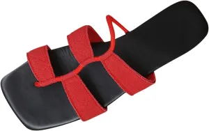 Women's Flip Flops Sandals Comfort Dressy Wide Width Thong Sandals Square Toe Slides for Beach/Long Walks/Poolside