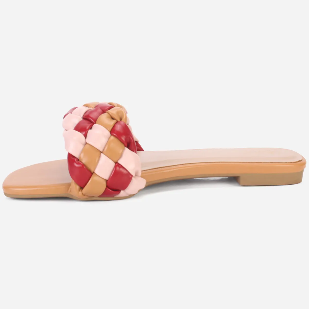 Womens "AMUNET" Braided Open Toe Summer Slippers