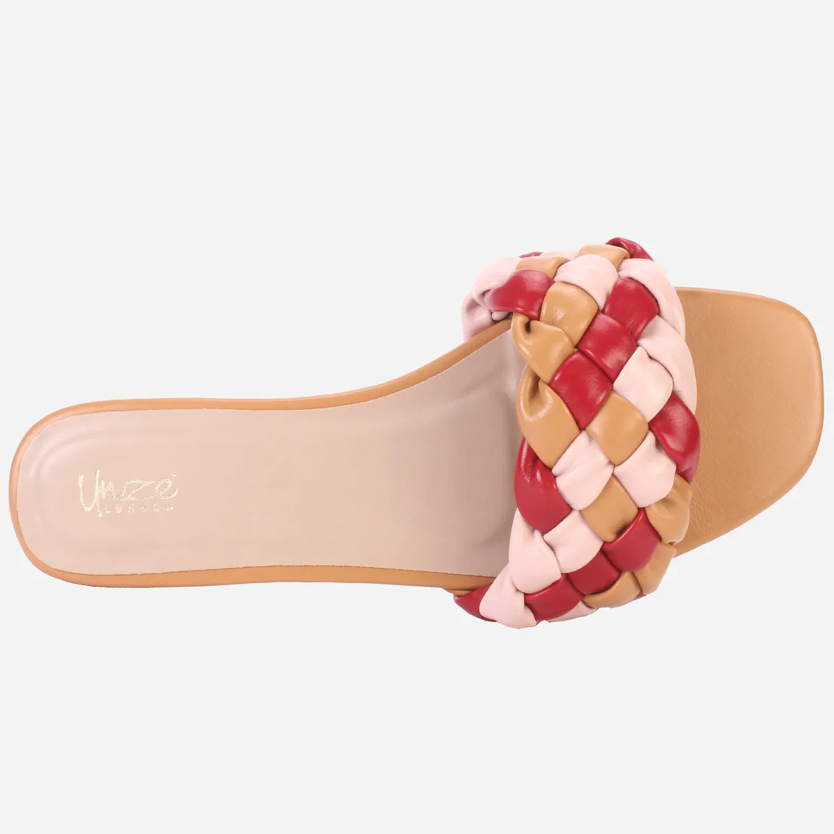 Womens "AMUNET" Braided Open Toe Summer Slippers