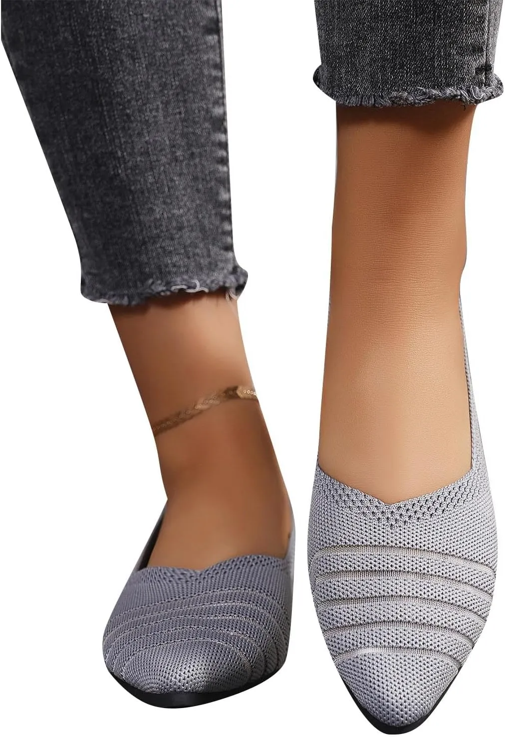 Women's Retro Flat Shoes Flying Weave Round Head Shallow Mouth One Foot Stirrup Single Shoes Work Single Shoes
