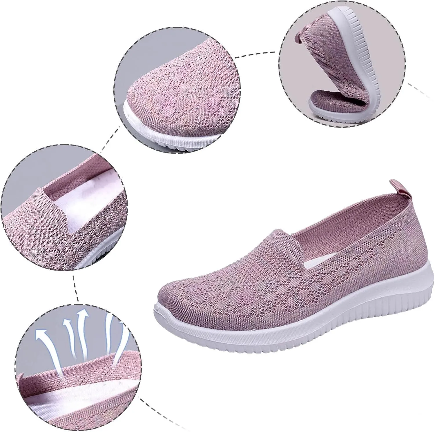 Women's Running Shoes Women Sneaker Breathable Mesh Walking Womens Sneakers Womens Supportive Running Shoe