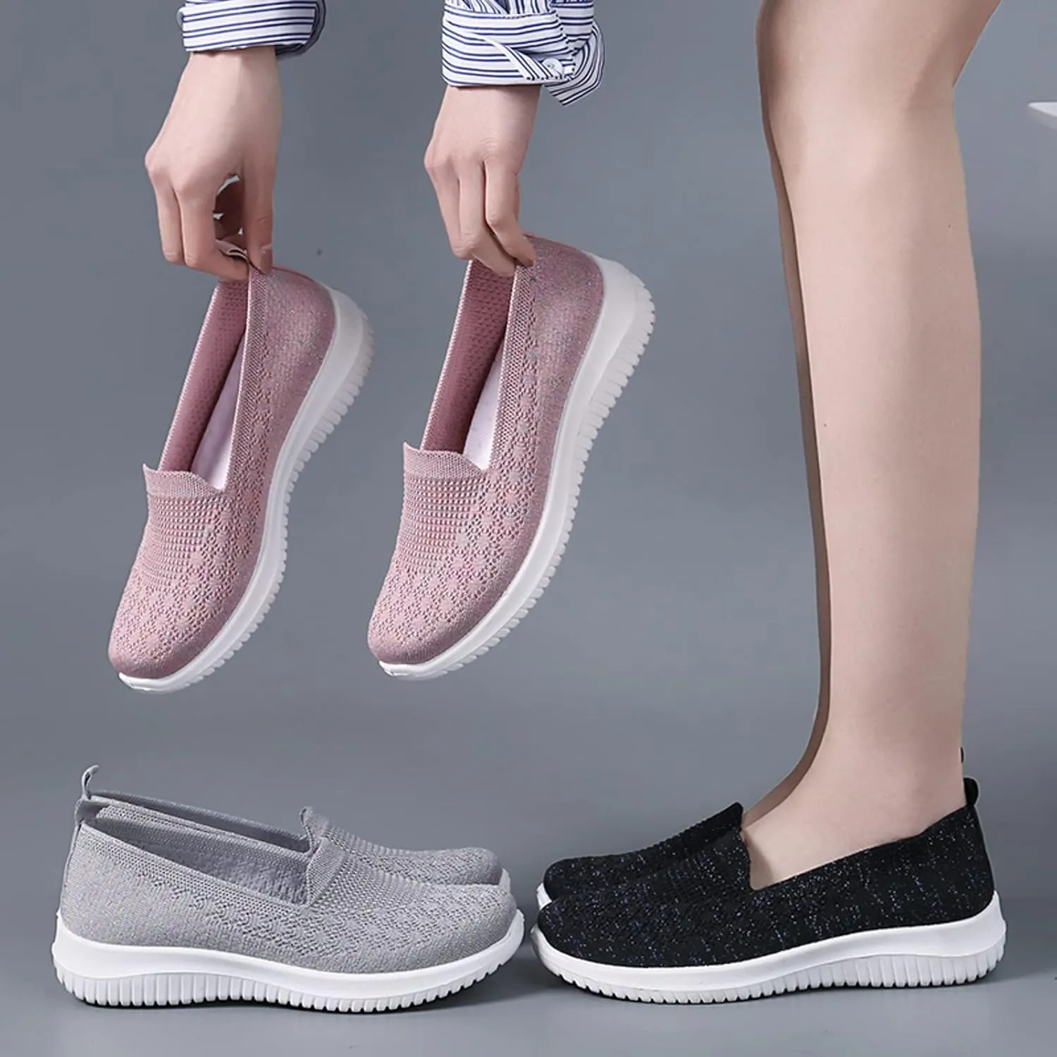 Women's Running Shoes Women Sneaker Breathable Mesh Walking Womens Sneakers Womens Supportive Running Shoe