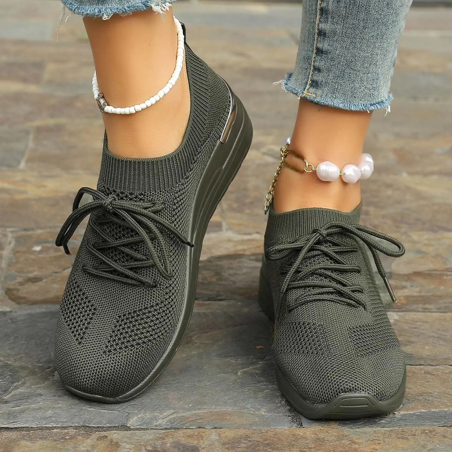 Womens Running Walking Shoes Leisure Summer Sport Shoes Running Gym Workout Sneakers Breathable Fashion