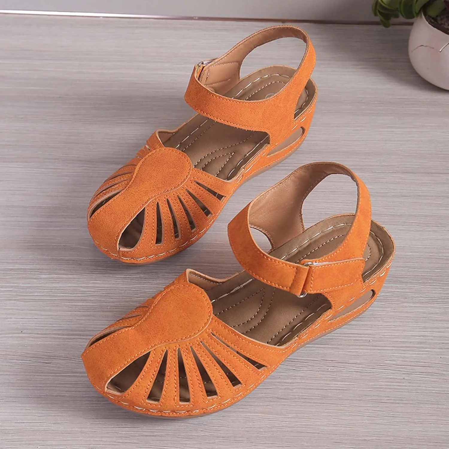 Womens Sandals Athletic Sport Comfortable Sandals Platform Walking Sandals Hiking Sandals Wedge Sandals with Closed Toe