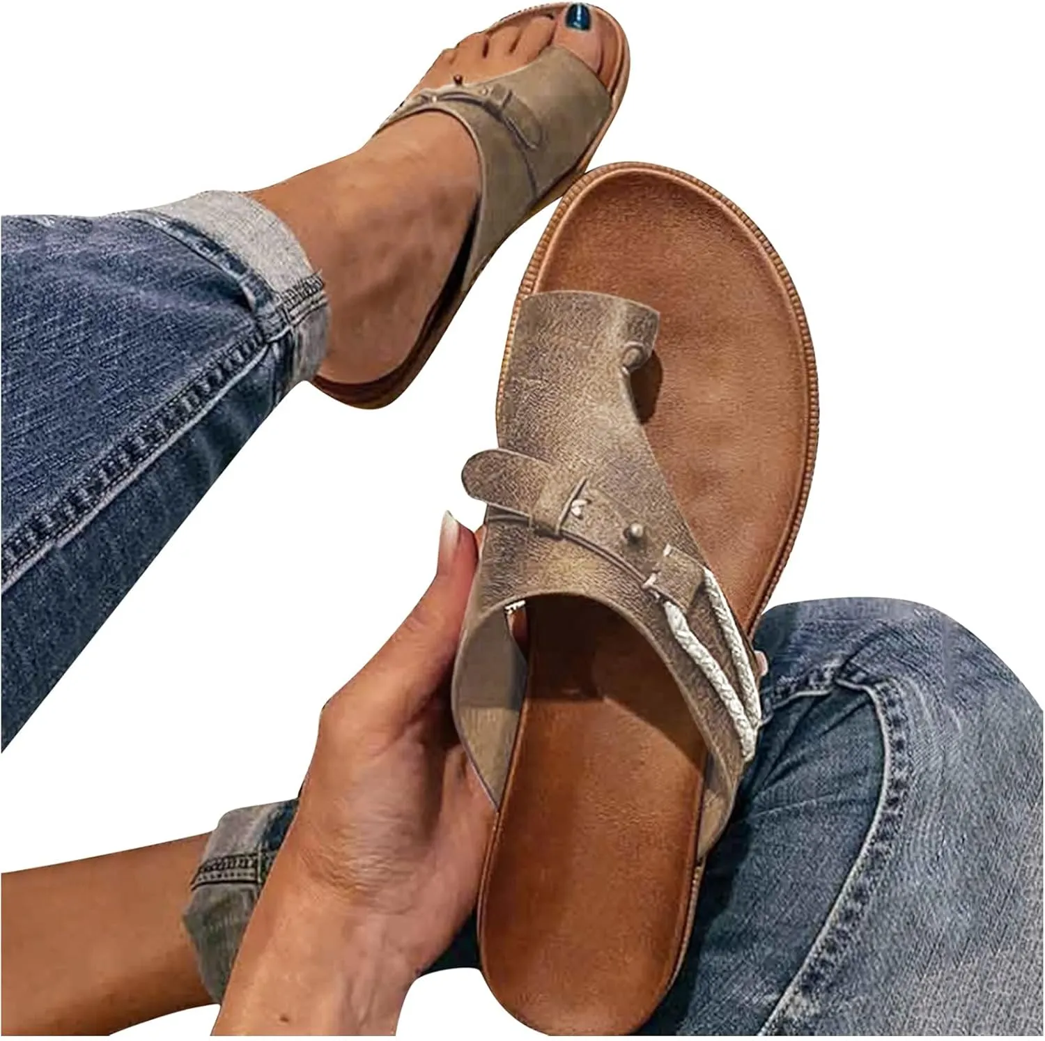 Women's Sandals Beach Sandals for Womans Women Flip Flops Beach Shoes Wide Width Footwear