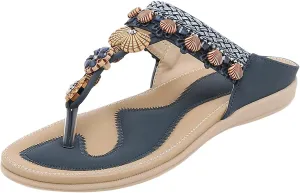Womens Sandals Flip Flops For Women With Arch Support Comfort Slip On Casual Bohemia Beach Sandal Women Sandals