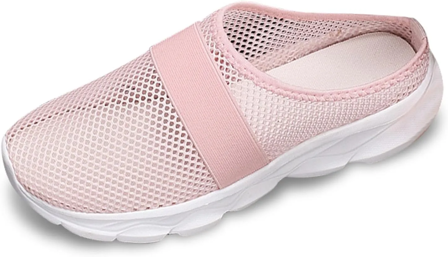 Women's Slip On Slippers Summer Spring Closed Toe Comfortable Breathable Mules for Casual Walking Outdoor Leisure