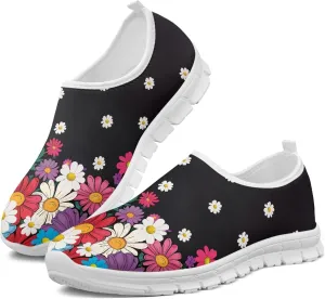 Women's Slip-On Walking Shoes Breathable Mesh Sneakers Casual Shoes