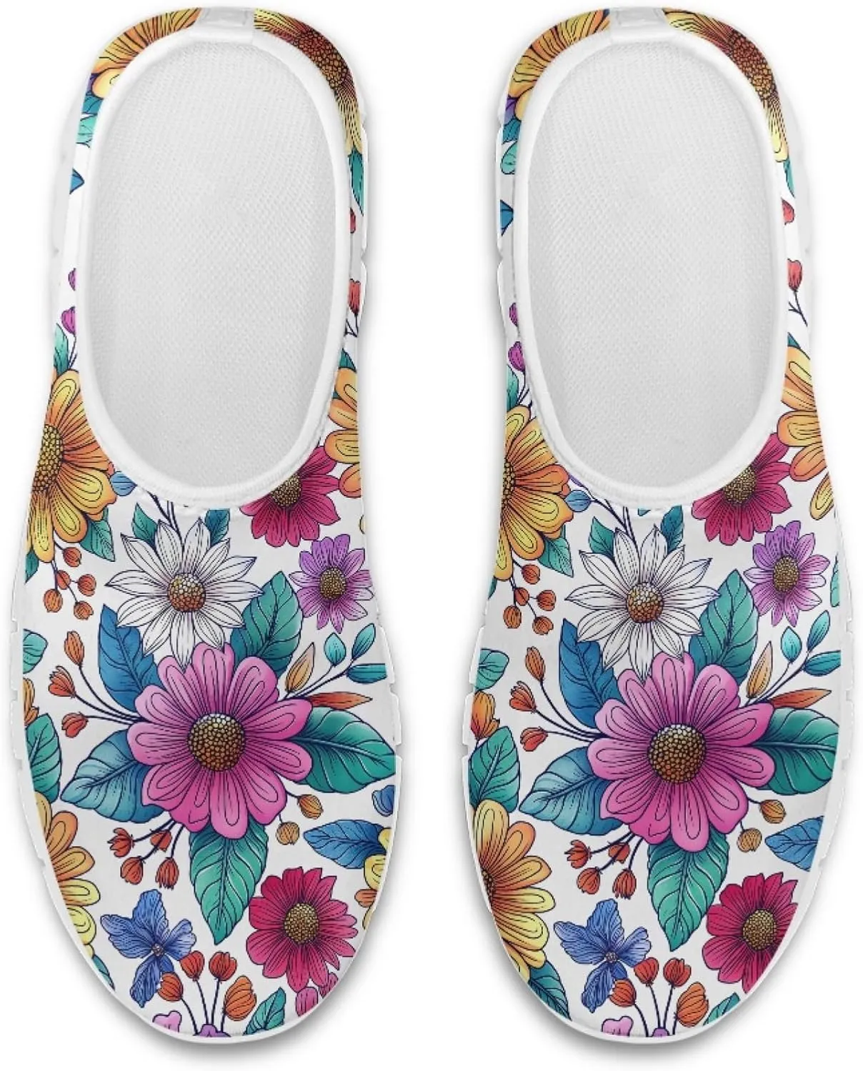 Women's Slip-On Walking Shoes Breathable Mesh Sneakers Casual Shoes