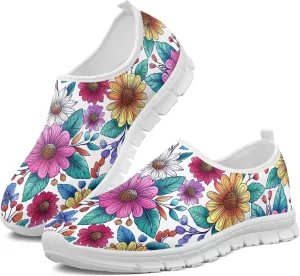 Women's Slip-On Walking Shoes Breathable Mesh Sneakers Casual Shoes