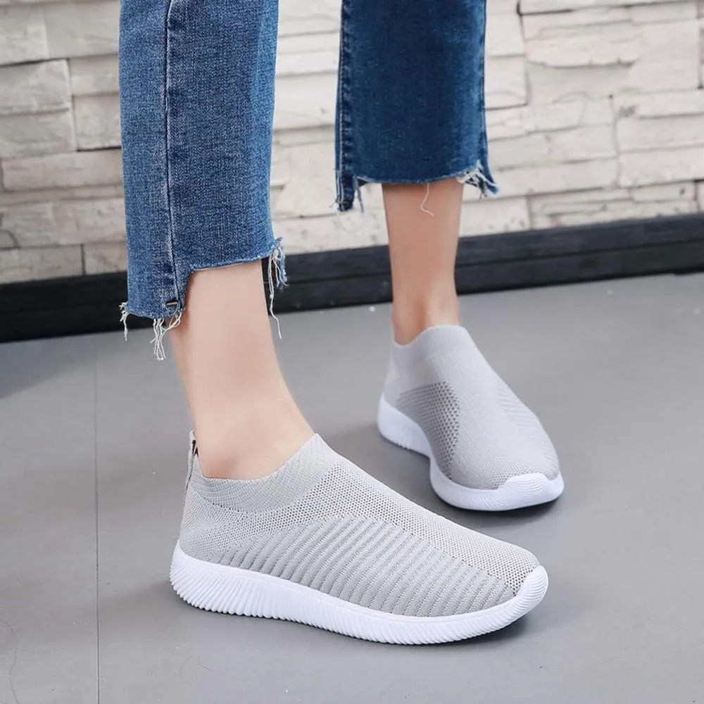Womens Slip On Walking Shoes Lightweight Breathable Non Slip Mens Running Shoes Wide Casual Shoes Fashion Sneakers Black Tennis Shoe Trainers Shoe