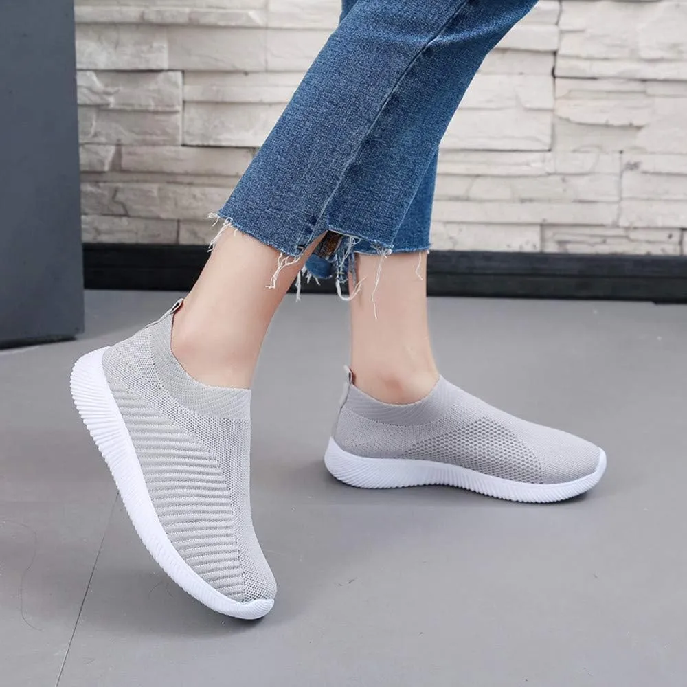 Womens Slip On Walking Shoes Lightweight Breathable Non Slip Mens Running Shoes Wide Casual Shoes Fashion Sneakers Black Tennis Shoe Trainers Shoe