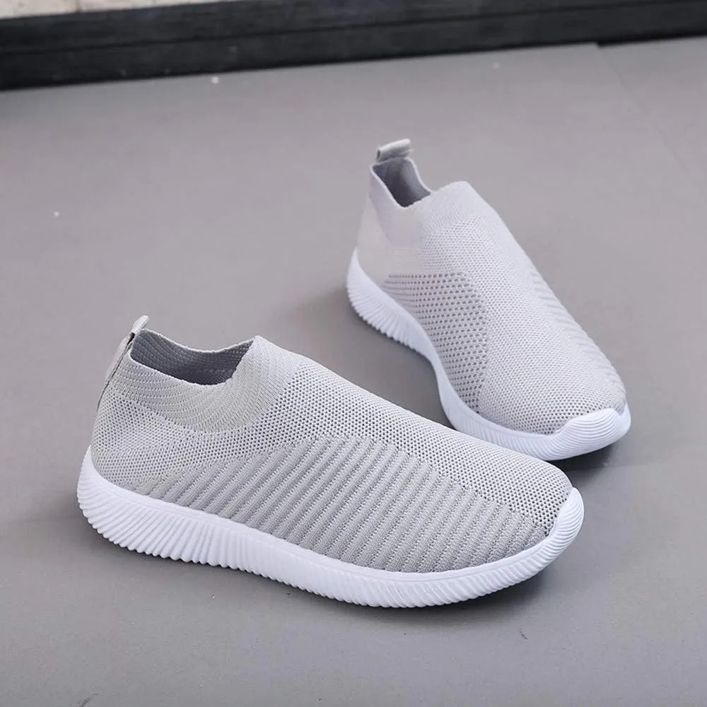 Womens Slip On Walking Shoes Lightweight Breathable Non Slip Mens Running Shoes Wide Casual Shoes Fashion Sneakers Black Tennis Shoe Trainers Shoe