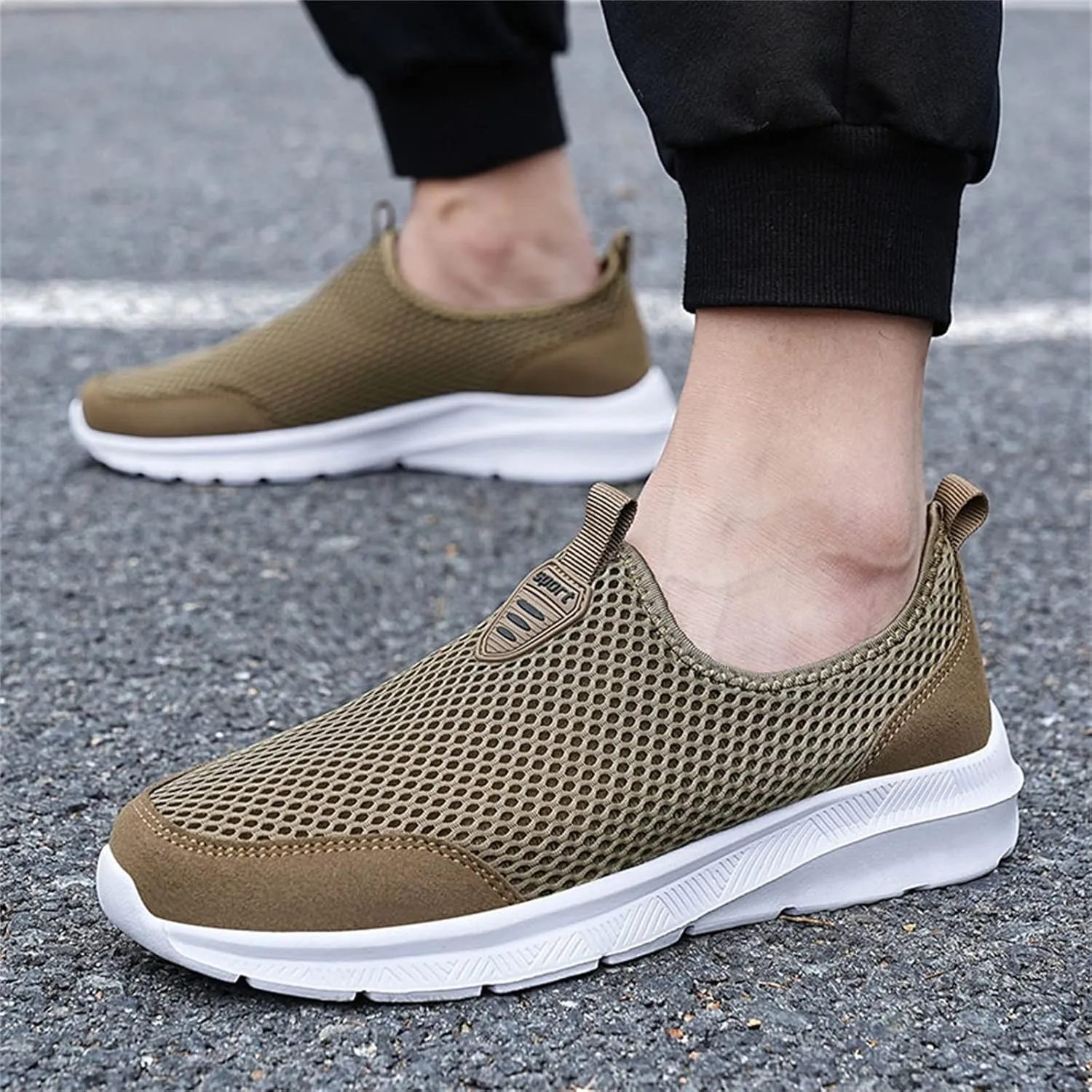Womens Slip On Walking Shoes Non Slip Running Shoes Womens Running Shoes Lightweight Slip On Shoes Casual Chunky Sneakers Steel Toe Tennis Shoe White Loafers