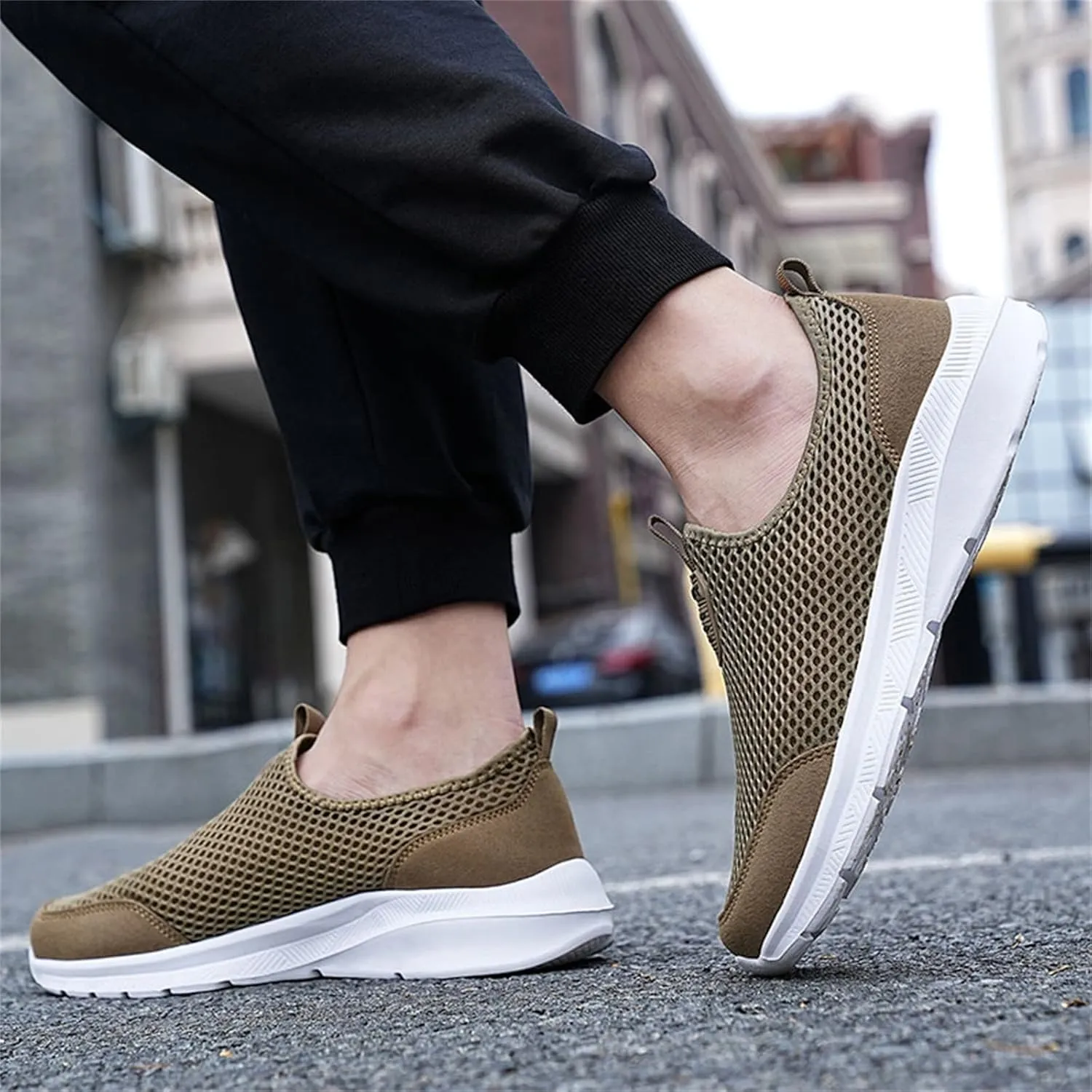Womens Slip On Walking Shoes Non Slip Running Shoes Womens Running Shoes Lightweight Slip On Shoes Casual Chunky Sneakers Steel Toe Tennis Shoe White Loafers