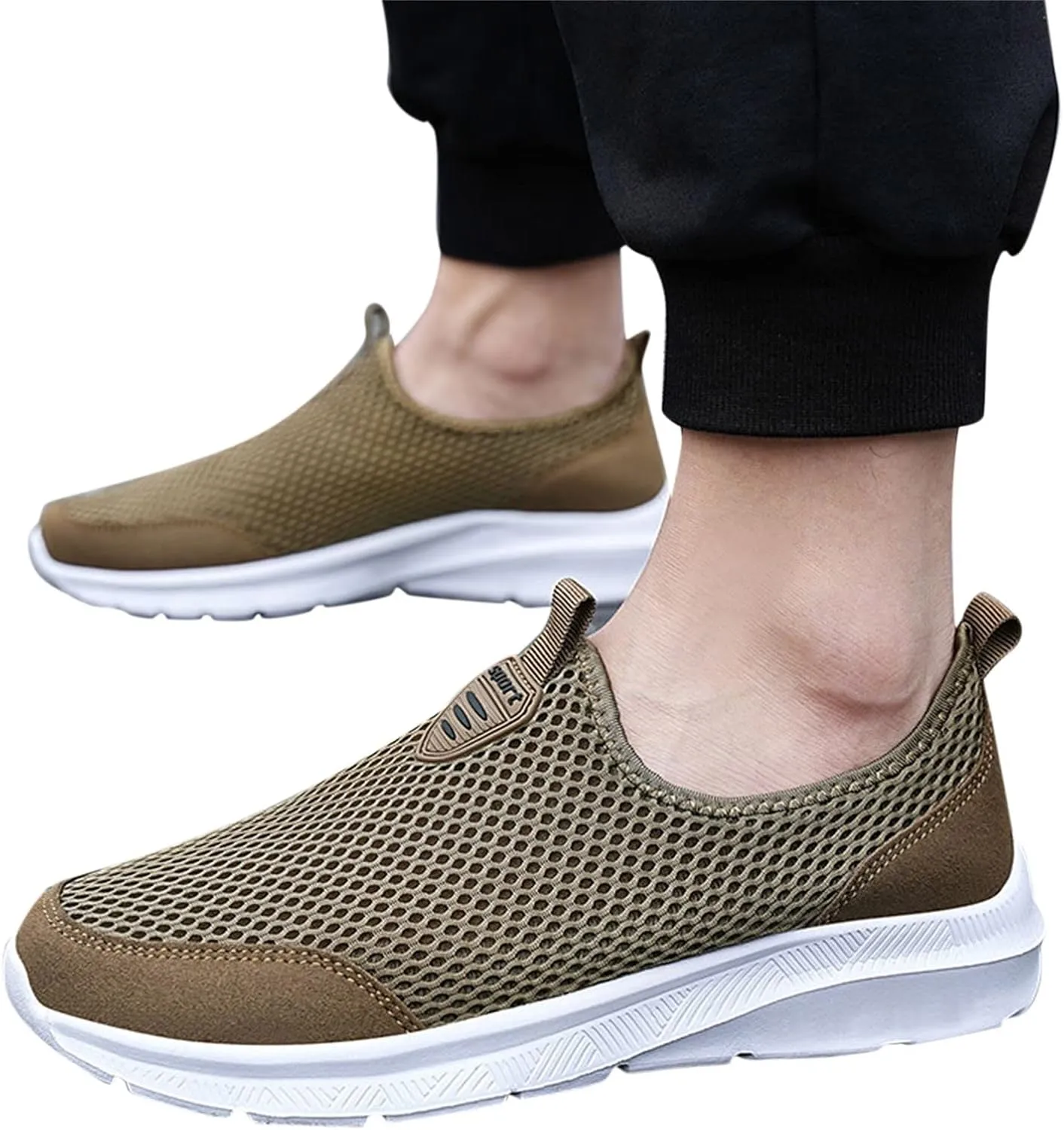 Womens Slip On Walking Shoes Non Slip Running Shoes Womens Running Shoes Lightweight Slip On Shoes Casual Chunky Sneakers Steel Toe Tennis Shoe White Loafers